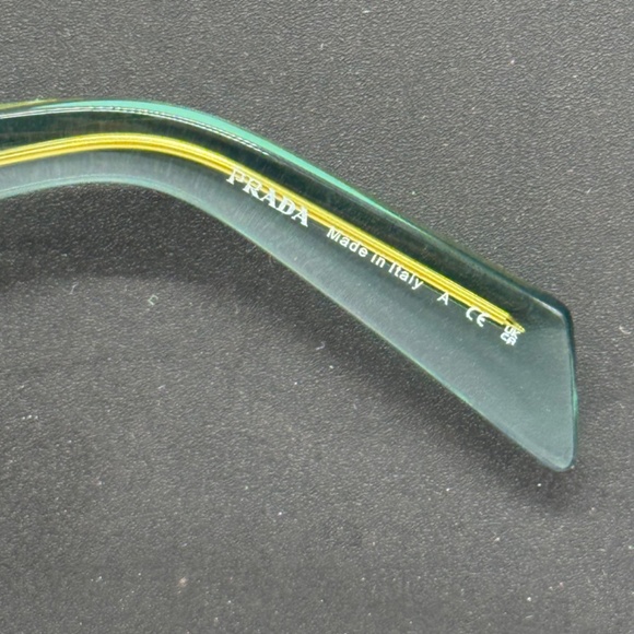NEW SPR 17W 11R10E PRADA SQUARE PR 17WS 11R10E GREEN PR17WS WOMEN SUNGLASSES - Picture 12 of 13